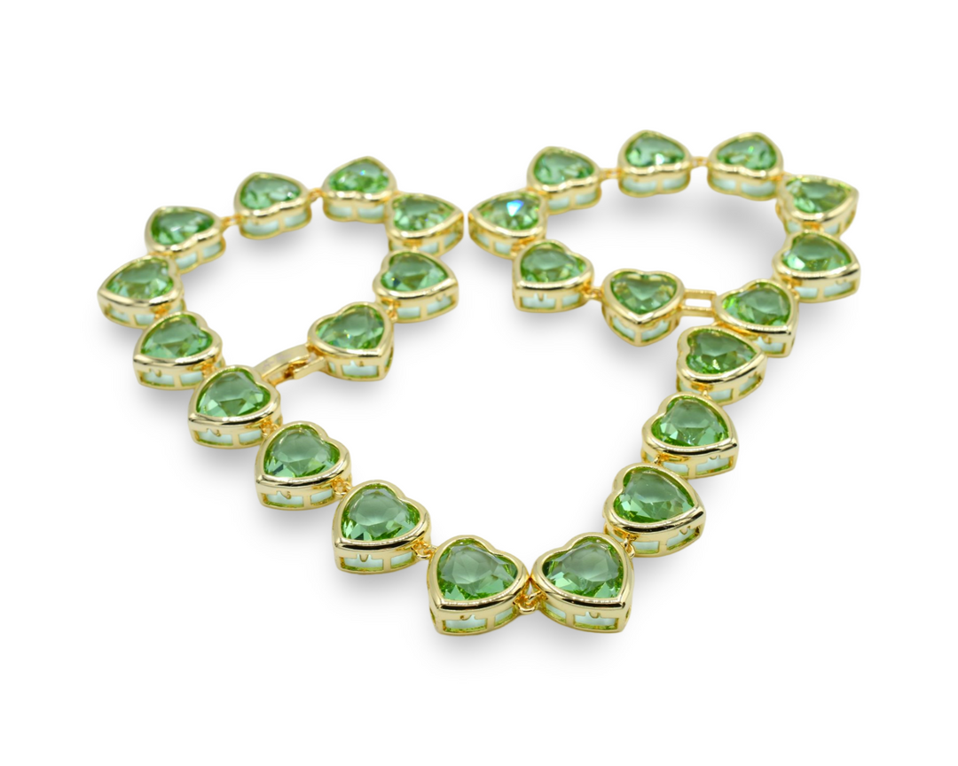 Apple Green Heart Eternal Choker