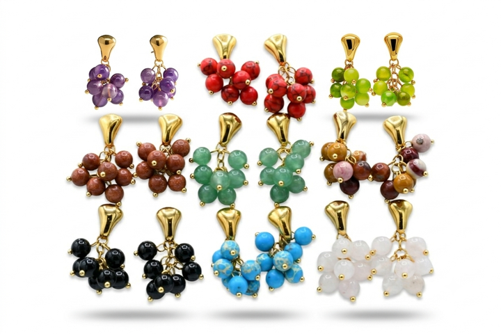 Natural Stone Earrings