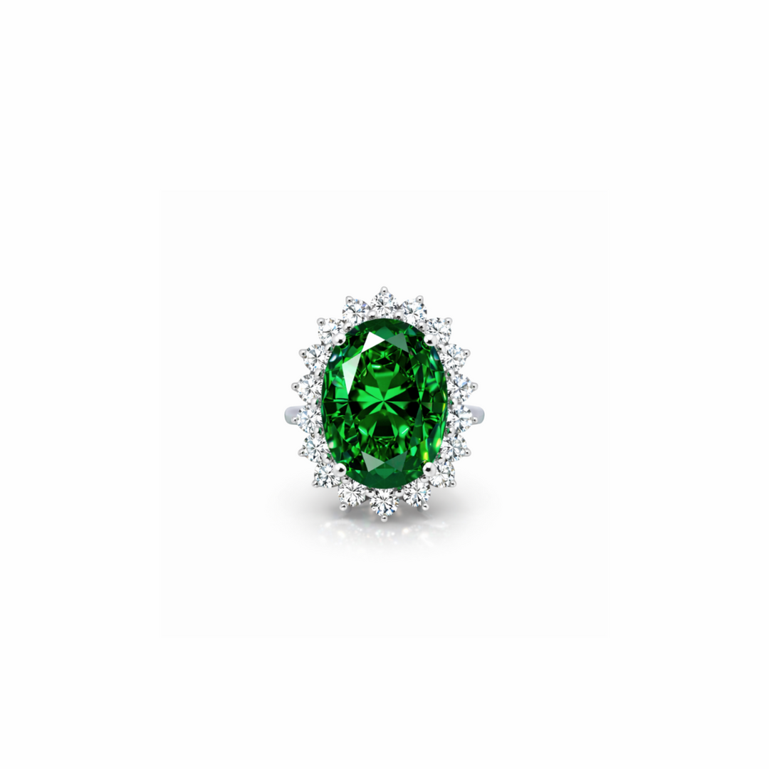 Princess Green Ring 925