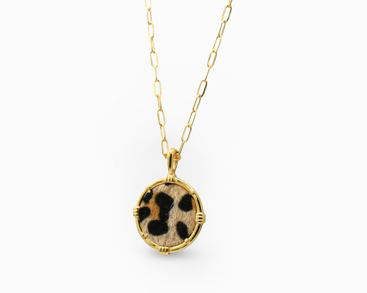 Leopard Medallion Necklace