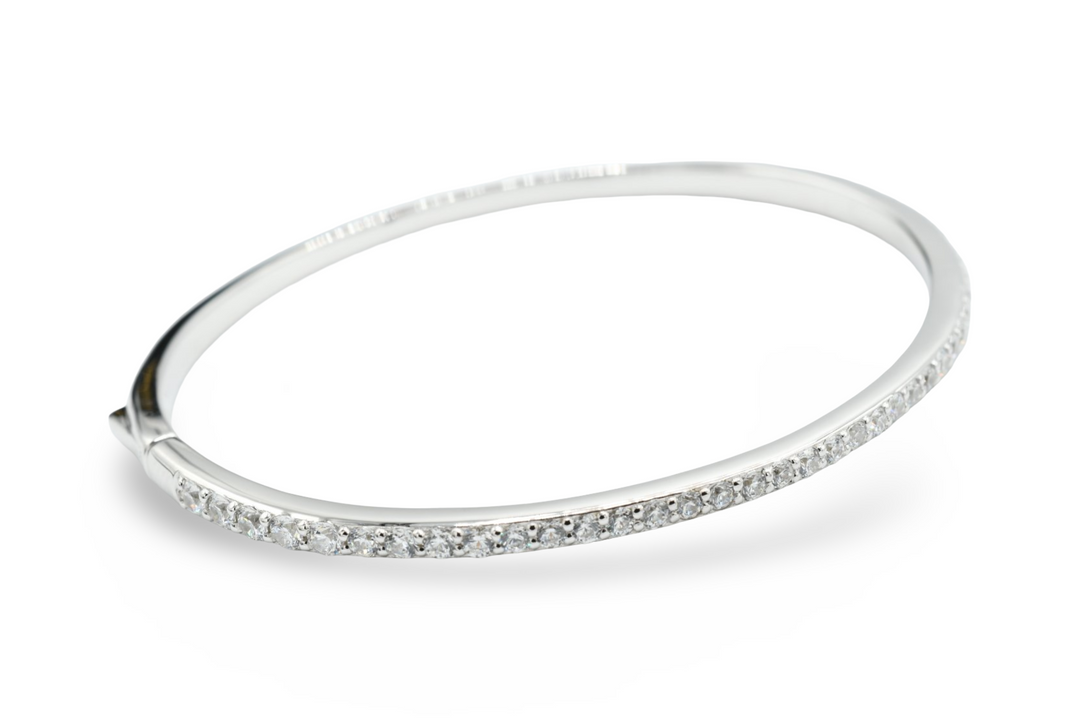 Skinny Silver Bangle Plata 925