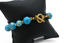 Load image into Gallery viewer, Blue Turquoise Bracelet