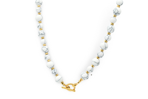 White Howlite Choker