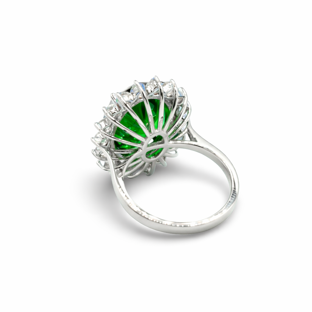 Princess Green Ring 925