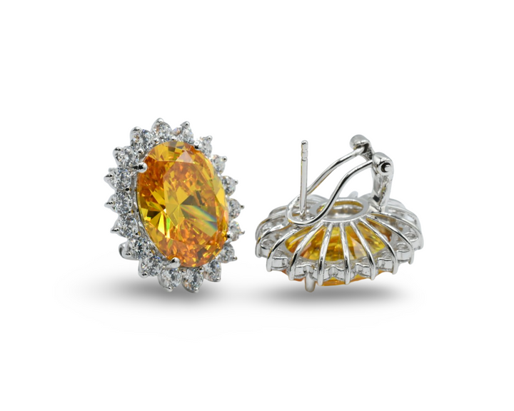 Princess Yellow Earrings Plata 925