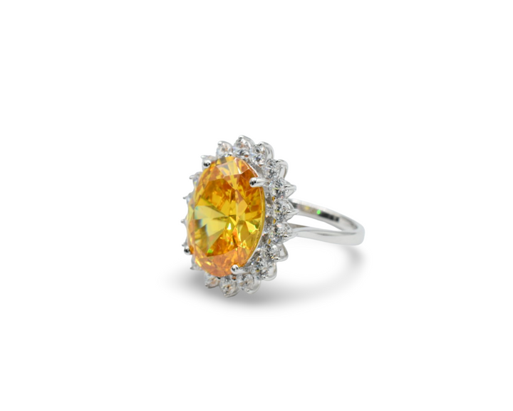 Princess Yellow Ring / Anillo Plata 925