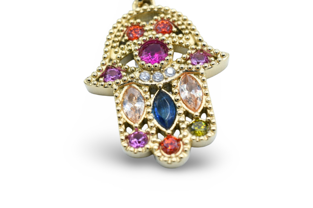 Colorful Hamsa Necklace