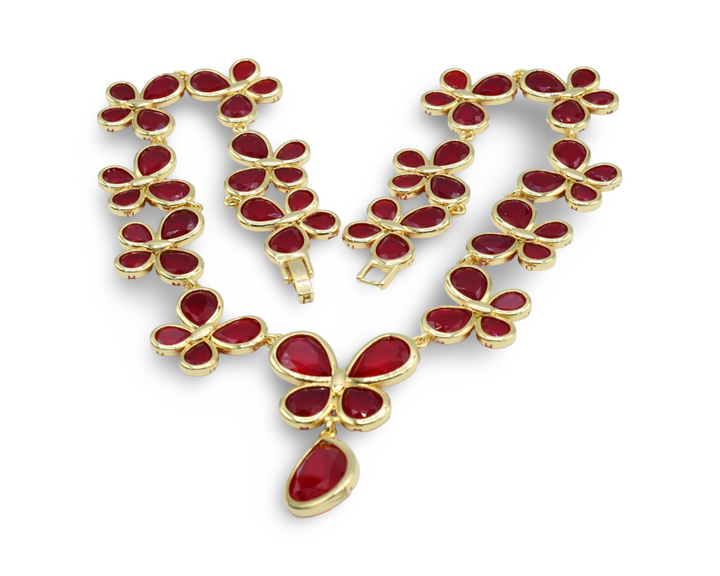 Red Butterfly Necklace