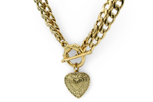 Load image into Gallery viewer, Double Heart Necklace