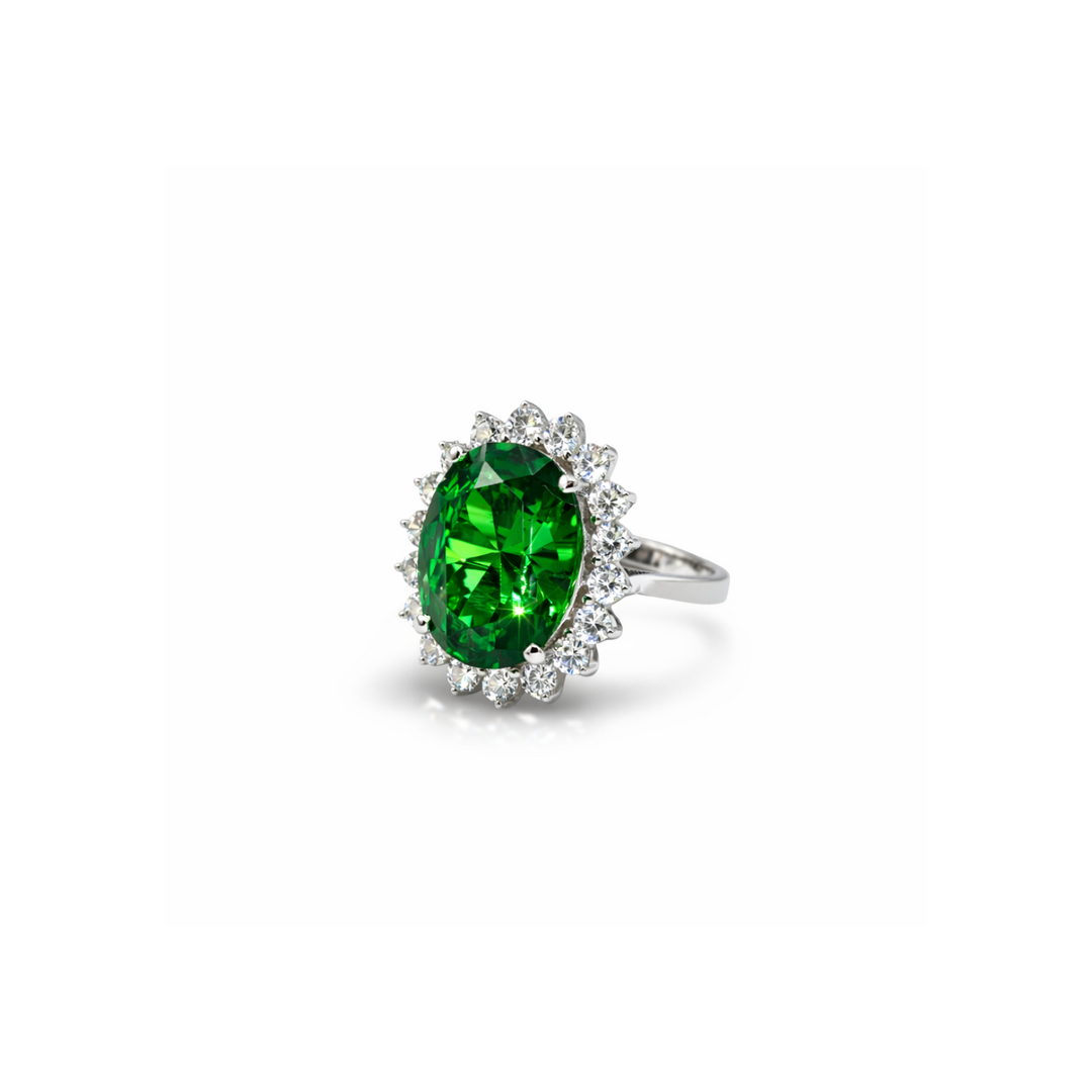 Princess Green Ring 925