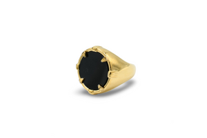 Black Medallion Ring / Anillo
