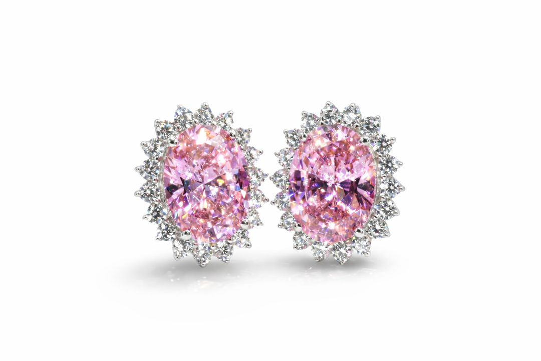 Princess Pink Earrings 925