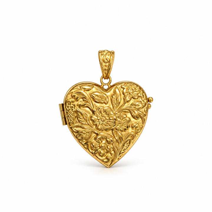 Open Heart Reliquary Pendant