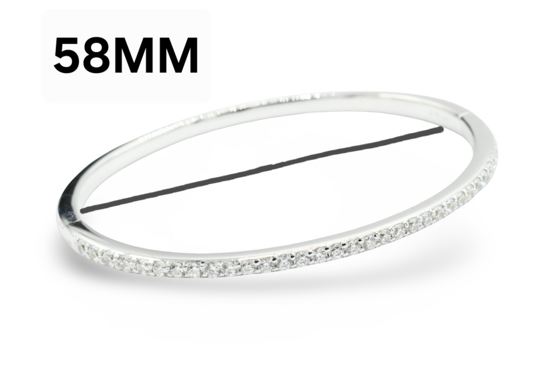 Skinny Silver Bangle Plata 925