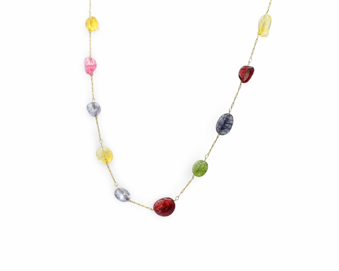 Mini Natural Stone Necklace