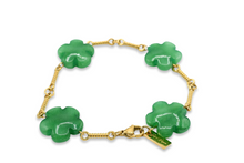 Load image into Gallery viewer, Natural Flower Stone Bracelet Green