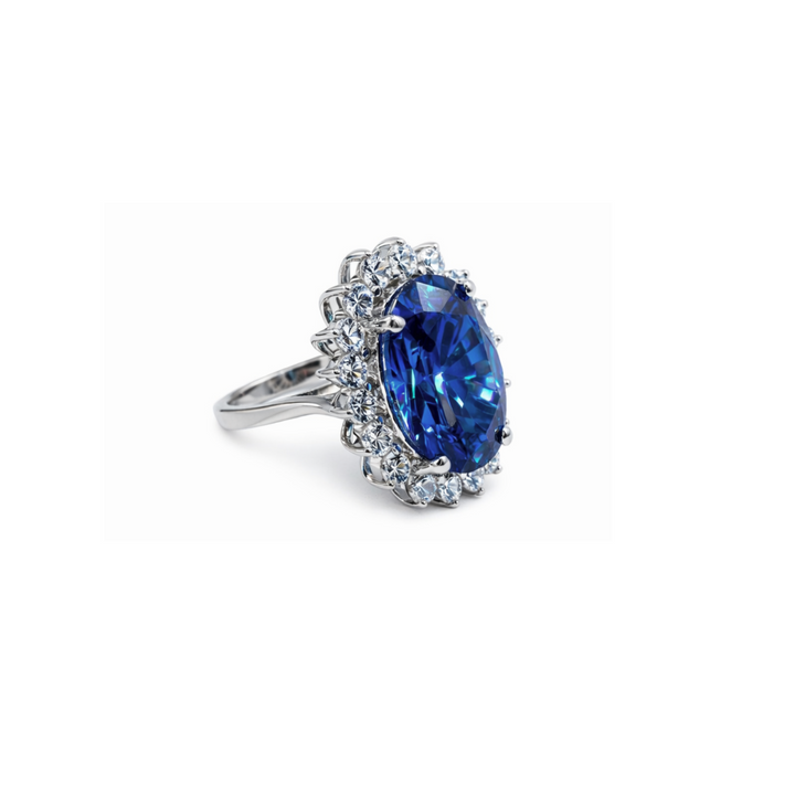 Princess Sapphire Ring / Anillo Plata 925