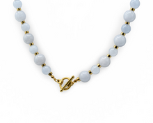 Load image into Gallery viewer, Grey Blue Natural Quartz Choker