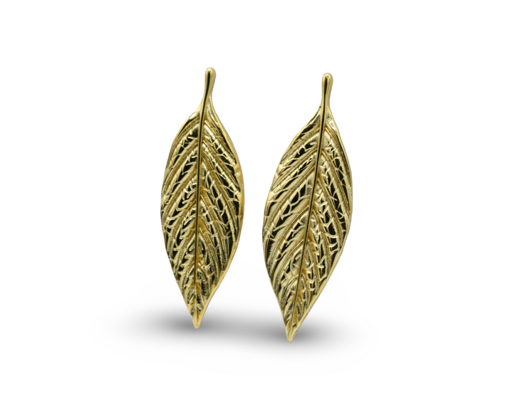 Tobacco Leaf Earrings