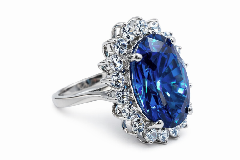 Princess Sapphire Ring / Anillo Plata 925