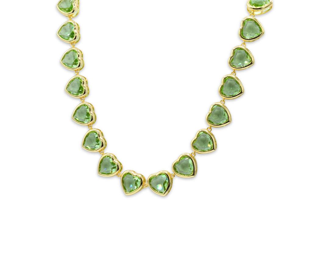 Apple Green Heart Eternal Choker