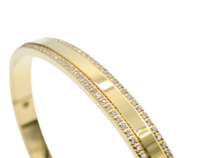 Load image into Gallery viewer, Double Stone Bangle