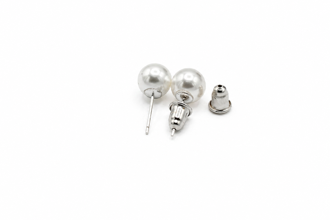 Diana Pearl Stud Earrings 925
