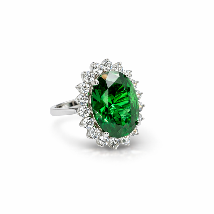 Princess Green Ring 925