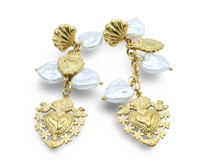 Pearlheart Earrings