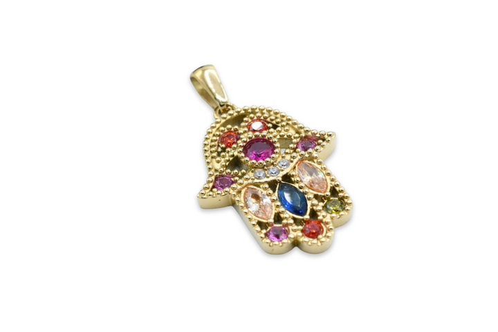 Colorful Hamsa Necklace