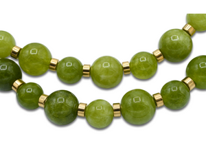 Light Olive Green Natural Quartz Choker