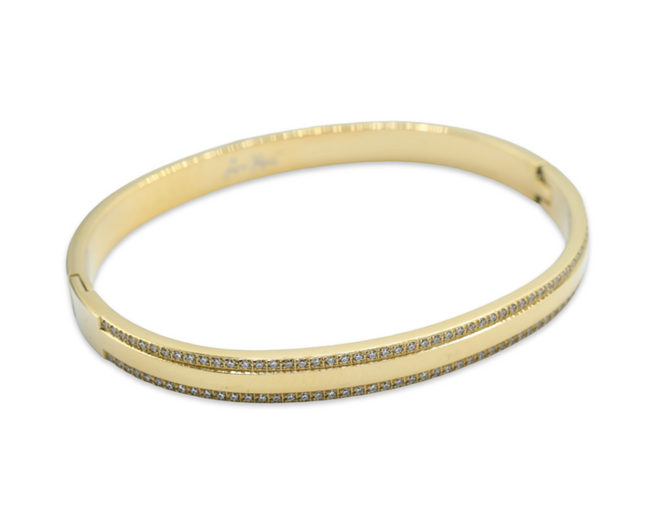 Double Stone Bangle