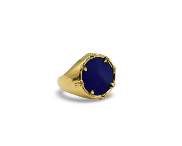Blue Medallion Ring