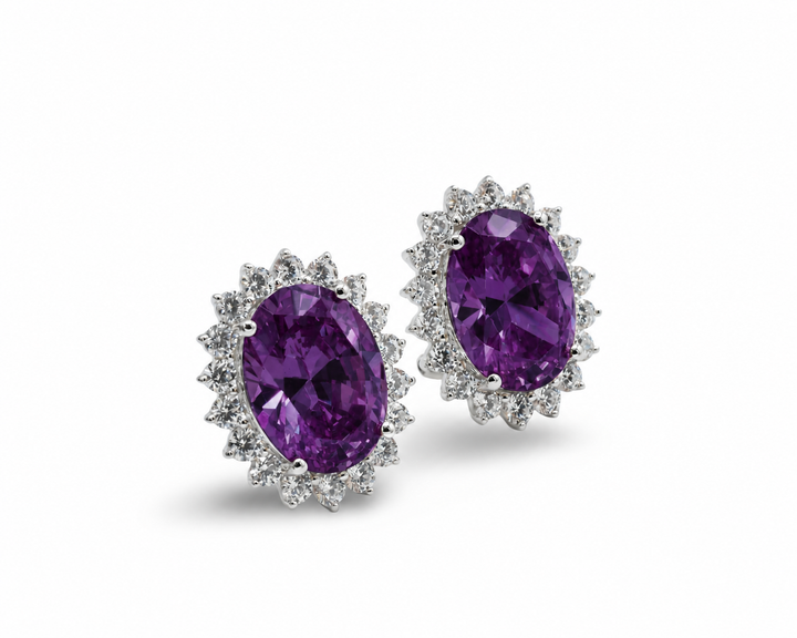 Princess Amethyst Earrings 925