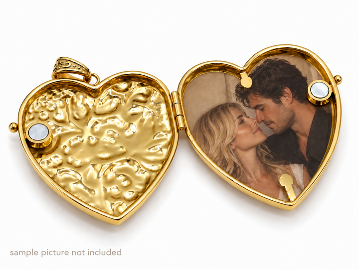 Open Heart Reliquary Pendant