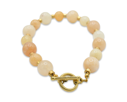 Cream Natural Quartz Bracelet