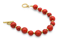 Load image into Gallery viewer, Natural Stone Red Bracelet