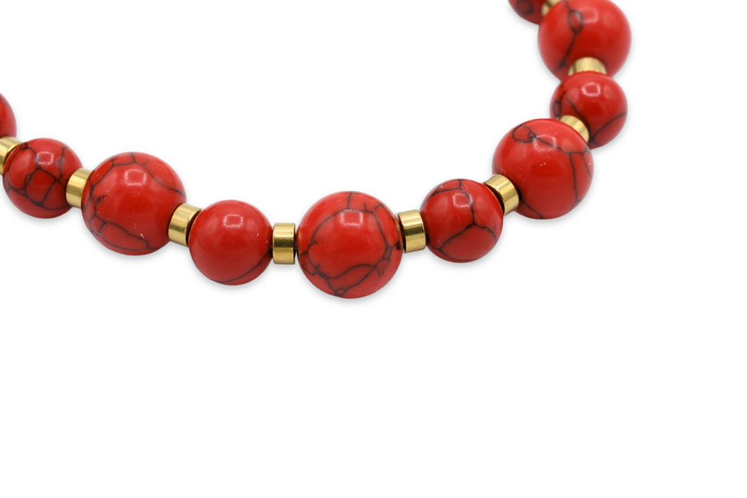 Natural Stone Red Bracelet