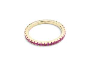 Eternal Fuchsia Band Ring / Anillo 10K