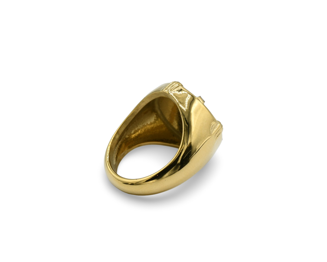 Burgundy Medallion Ring