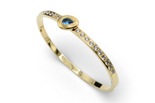 Load image into Gallery viewer, Blue Drop Bangle