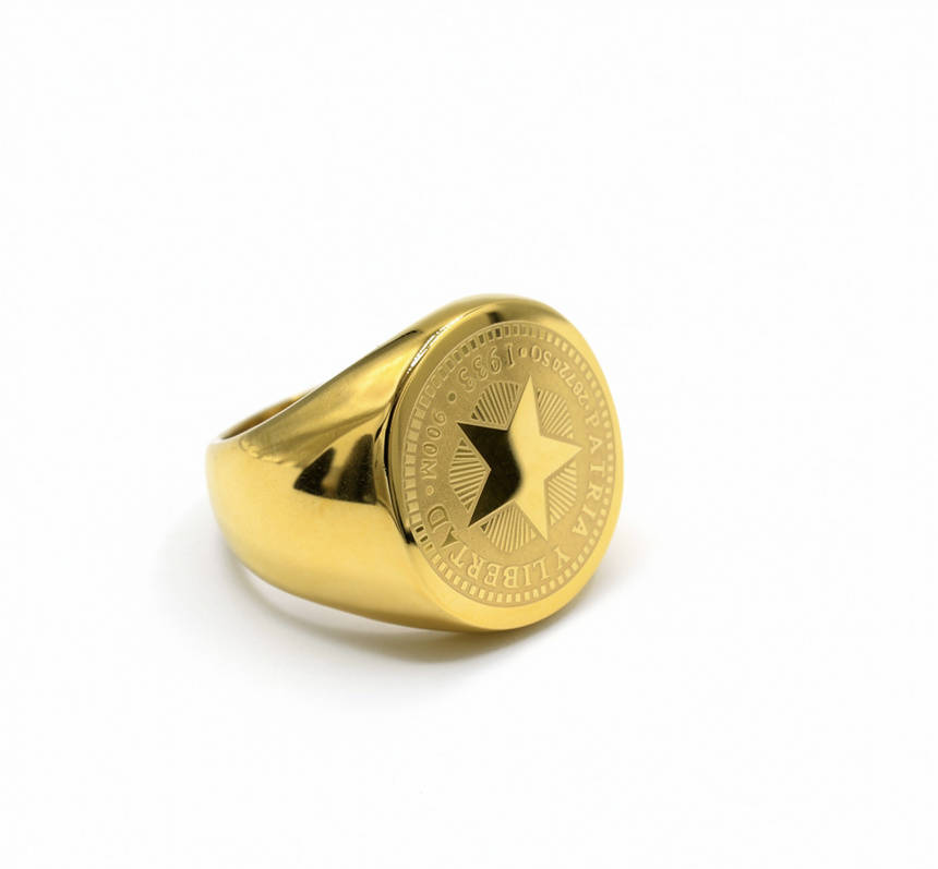 Cuban Coin Ring