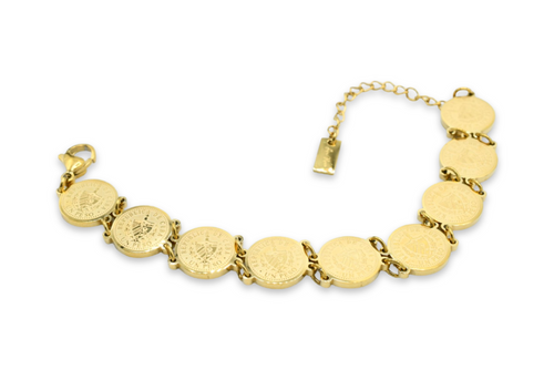 Mini Cuban Coin Bracelet