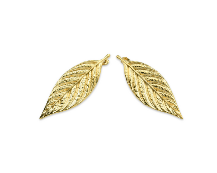Tobacco Leaf Earrings