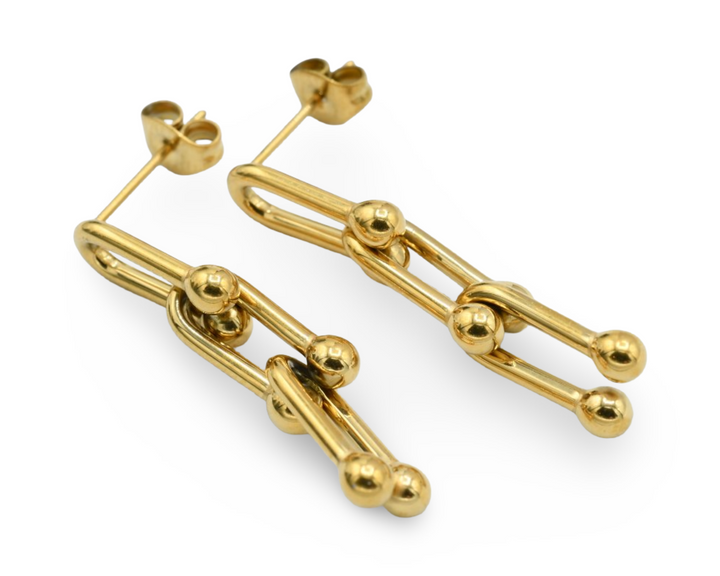 T Chain Earrings