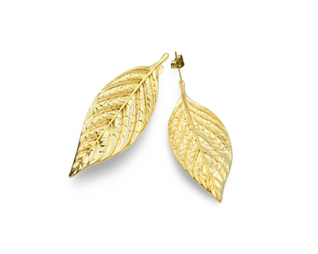 Tobacco Leaf Earrings