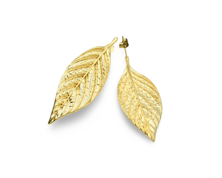 Tobacco Leaf Earrings