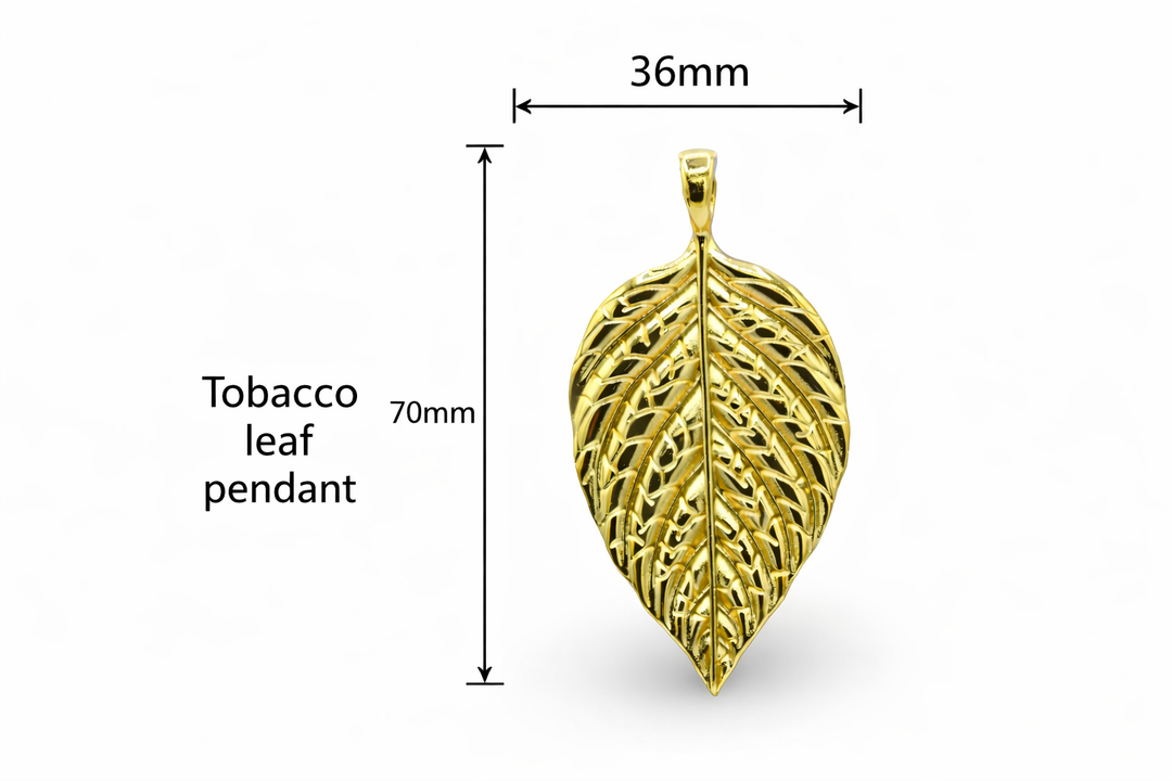 Big Tobacco Leaf Pendant