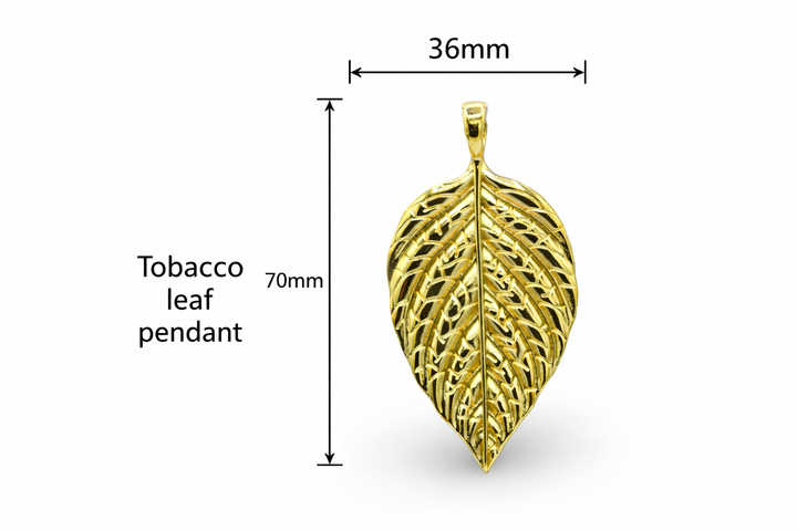 Big Tobacco Leaf Pendant