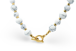 White Howlite Choker